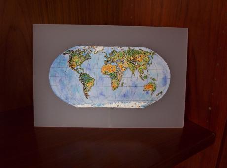 ---Geo-Reliefbild der Erde auf Acrylglasplatte - Ottmar Gebhardt - Array auf - Array - ---Geo-Reliefbild der Erde auf Acrylglasplatte - Ottmar Gebhardt - Array auf - Array -