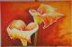 CALLA ROT - Monika Messerschmidt - Acryl auf Leinwand - Blumen - Klassisch