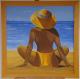 AM STRAND - Monika Messerschmidt -  auf Holz - Landschaft - Klassisch