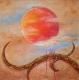 Red Moon II - forceandsilence - Mischtechnik auf Leinwand - Sonstiges - Red Moon II - forceandsilence - Mischtechnik auf Leinwand - Sonstiges -