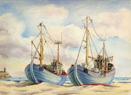 Fischerboote (1995) -Ronald Kötteritzsch- - Ronald Kötteritzsch - Array auf Array - Array - Fischerboote (1995) -Ronald Kötteritzsch- - Ronald Kötteritzsch - Array auf Array - Array -