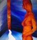 Blau in Orange Blau in Orange