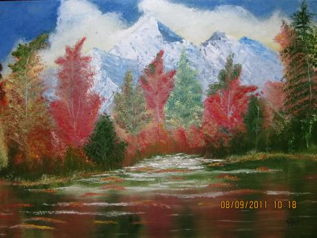 Autumn (Herbst) Trees near the Mountain Side - Rohini Yalakkishettar - Array auf Array - Array - Array Autumn (Herbst) Trees near the Mountain Side - Rohini Yalakkishettar - Array auf Array - Array - Array
