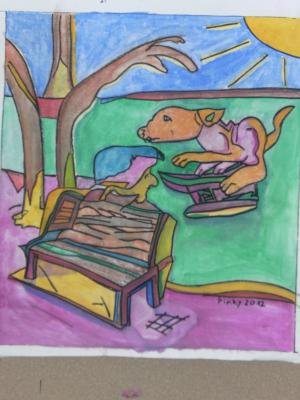 Neues Kunstwerk - Ehrenfried Köhler Pinky - auf - - Neues Kunstwerk - Ehrenfried Köhler Pinky - auf - -
