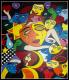menschen-Masken - monika allenbach - Acryl auf Leinwand -  - GegenstÃ¤ndlich