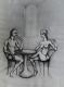 Begegnung im Cafe - der Flirt - Michael Haack - Bleistift-Farbstift auf - Sonstiges - Begegnung im Cafe - der Flirt - Michael Haack - Bleistift-Farbstift auf - Sonstiges -