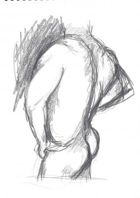 seitlicher Akt - Skizze - Michael Haack - Array auf - Array - seitlicher Akt - Skizze - Michael Haack - Array auf - Array -